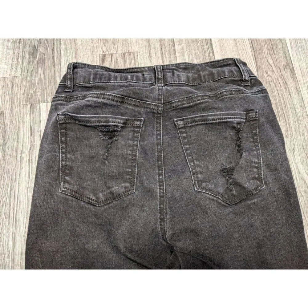 Fashion Nova Juniors Size 3 Pockets‎ Distressed Skinny Black Denim Jeans